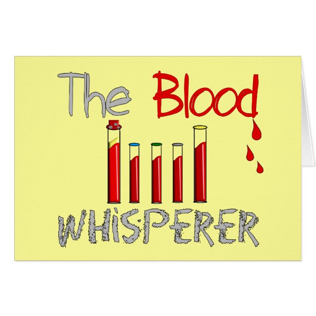 Regalos de Phlebotomist "el Whisperer de la sangre (Anverso (Horizontal))