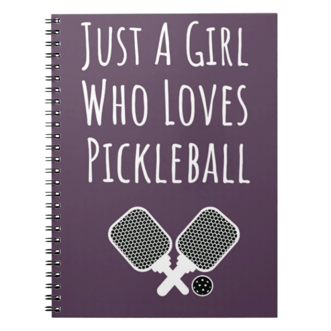 Regalos de Pickleball para Niñas Cuaderno Rosa Lin (Frente)