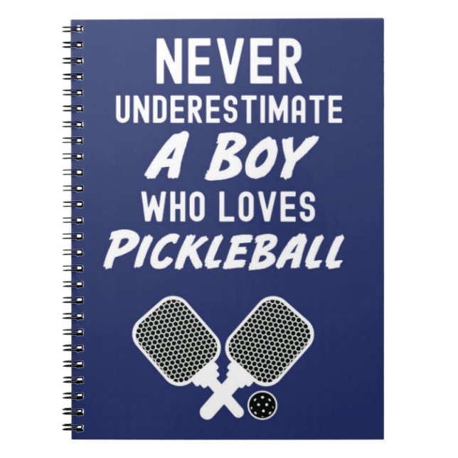 Regalos de Pickleball para Niños Cuaderno de Depor (Frente)