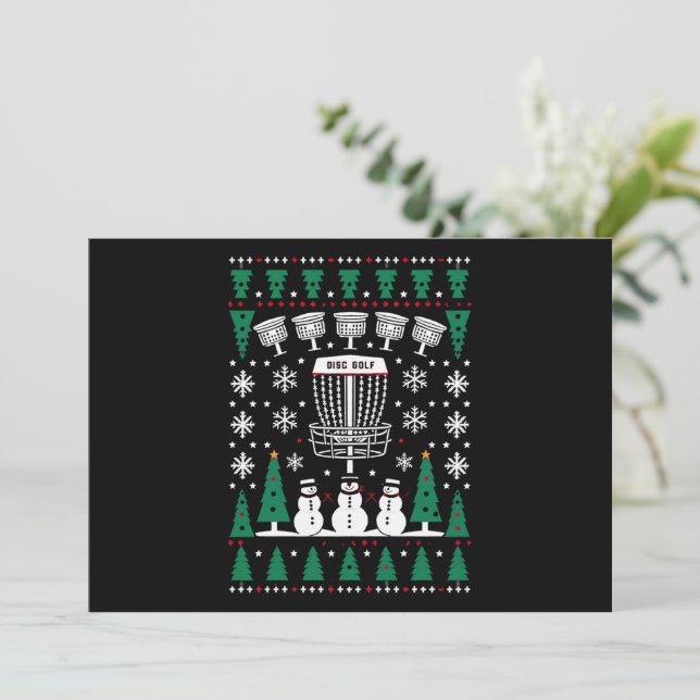 Regalos de pijama de suéter feo de Navidad de Disc (Anverso de pie)