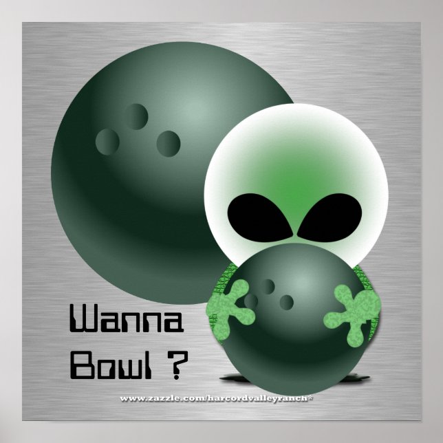 Regalos de Posters de boliche personalizados (Frente)