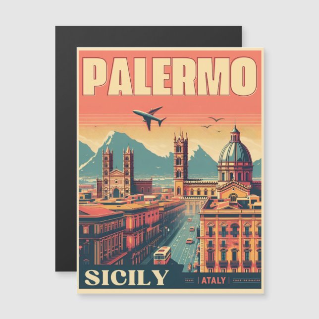 Regalos de recuerdo de Palermo sicily italiano (Anverso/Reverso)