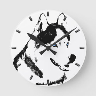 Regalos de reloj Husky Decoran Reloj de pared de p