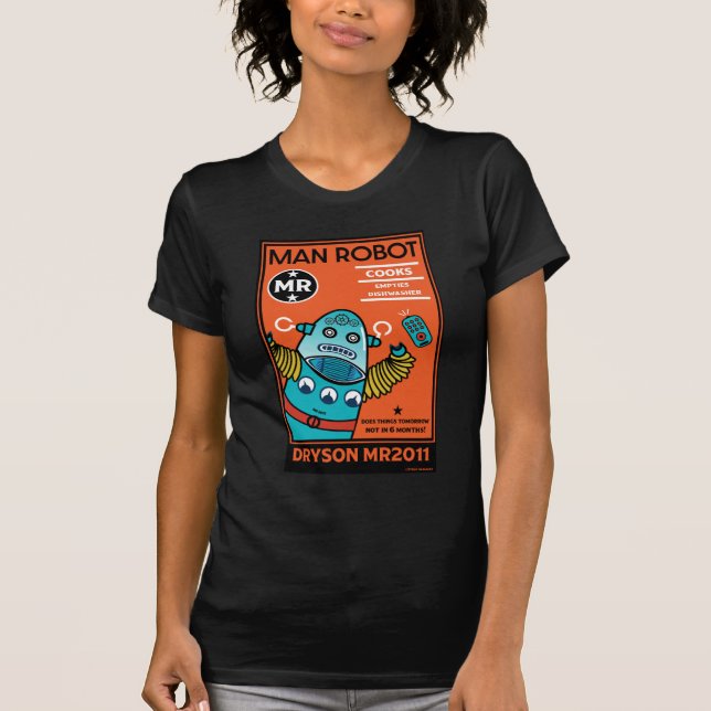 Regalos de Robot para Aniversario o Camiseta de Bo (Anverso)
