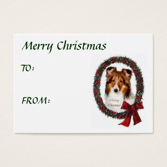 Regalos de Shetland Sheepdog Sheltie Navidades (Frente)