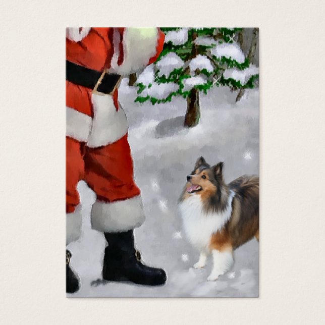 Regalos de Shetland Sheepdog Sheltie Navidades (Frente)