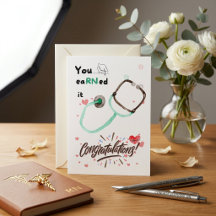 Regalos de tarjeta de graduación de enfermera lind
