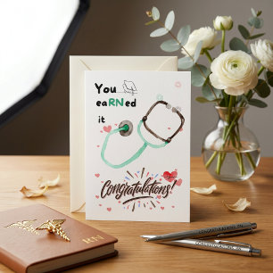 Regalos de tarjeta de graduación de enfermera lind