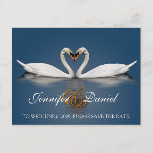 Regalos de Tarjetas de Amor Cisnes