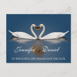 Regalos de Tarjetas de Amor Cisnes