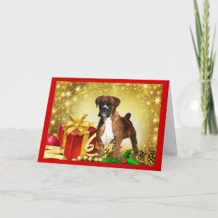 Regalos de tarjetas de Navidades de boxer