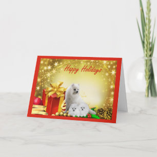 Regalos de tarjetas de Navidades de Pomerania