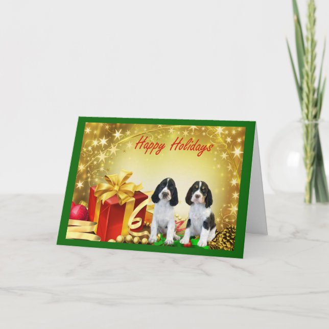 Regalos de tarjetas de Navidades españoles Springe (Anverso)