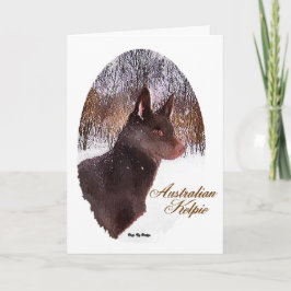 Regalos de tarjetas de Navidades Kelpie de Austral