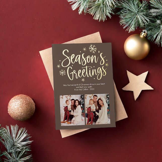 Regalos de temporada moderna Tarjeta de vacaciones (Subido por el creador)