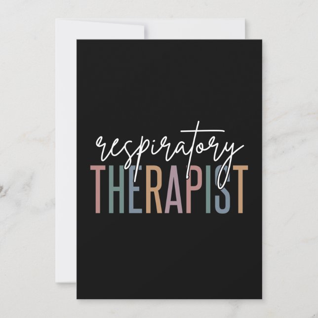 Regalos de terapia respiratoria RT (Anverso)