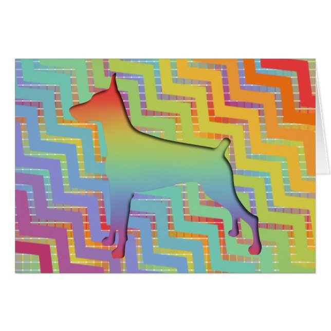 Regalos del arco iris del Doberman (Anverso (Horizontal))