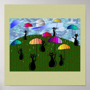 Regalos del arte de los amantes del gato negro