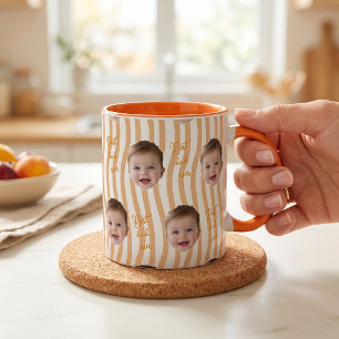 Regalos del Día del Padre Naranja Taza de café par