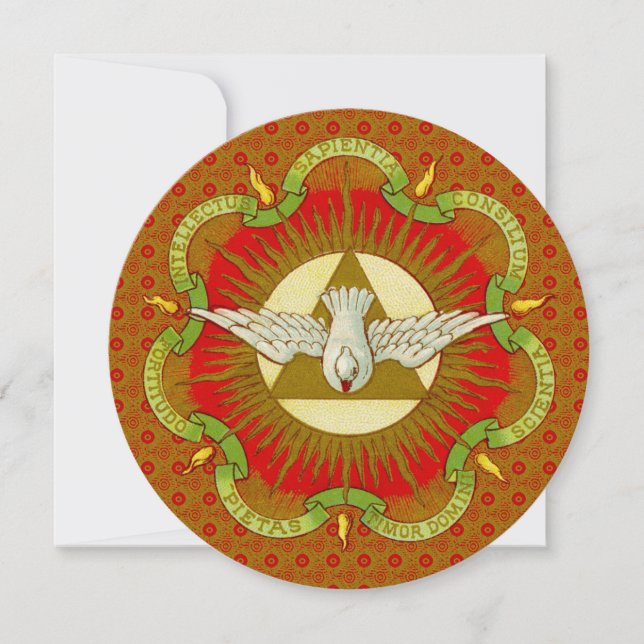 Regalos del Espíritu Santo (BK 026) Tarjeta de fel (Anverso)