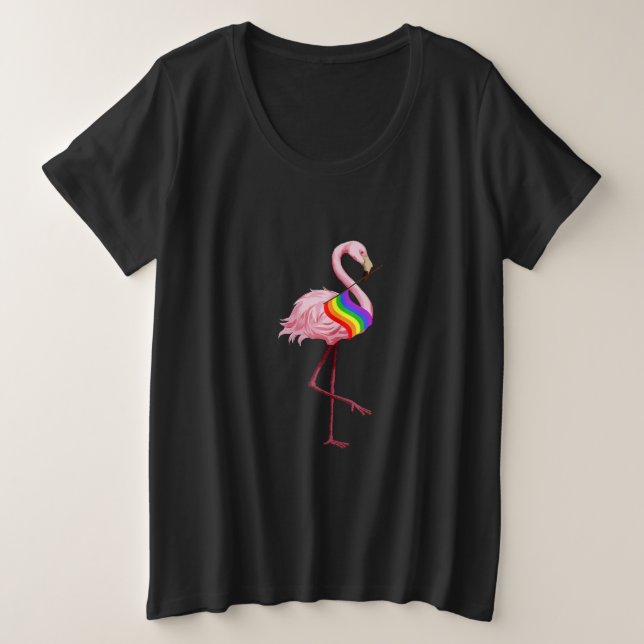 Regalos del Mes del Orgullo Gay Flamingo Rosado (Anverso del diseño)