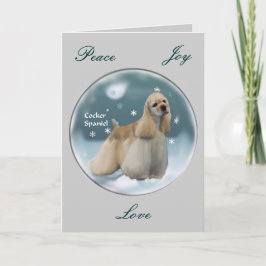 Regalos del navidad de cocker spaniel