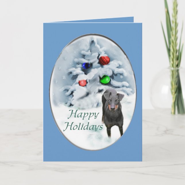 Regalos del navidad de Manchester Terrier (Anverso)