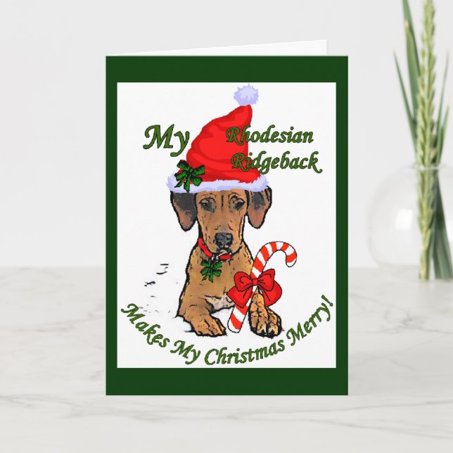 Regalos del navidad de Rhodesian Ridgeback (Anverso)