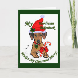 Regalos del navidad de Rhodesian Ridgeback