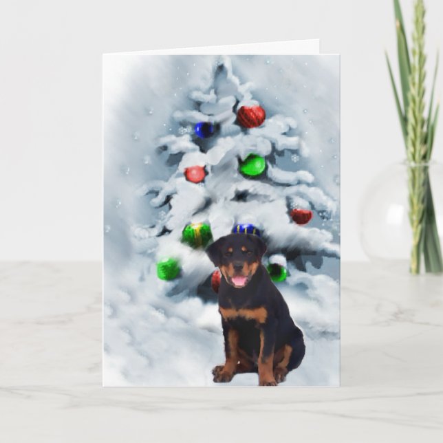 Regalos del navidad de Rottweiler (Anverso)