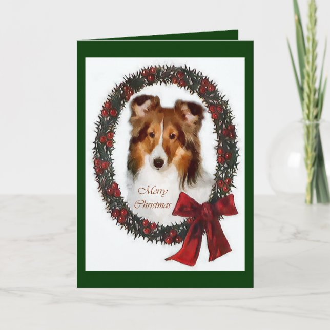 Regalos del navidad de Sheltie del perro pastor de (Anverso)