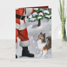 Regalos del navidad de Sheltie del perro pastor de