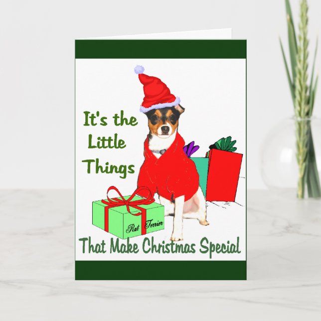 Regalos del navidad de Terrier de rata (Anverso)