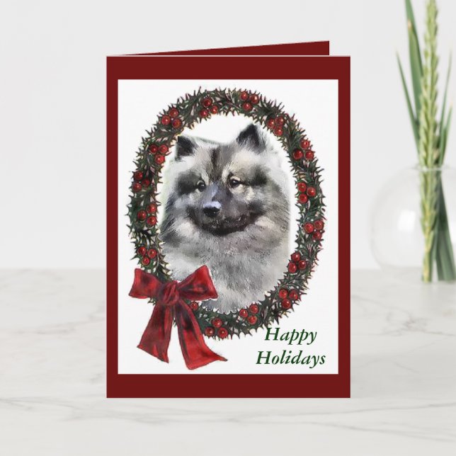 Regalos del navidad del Keeshond (Anverso)