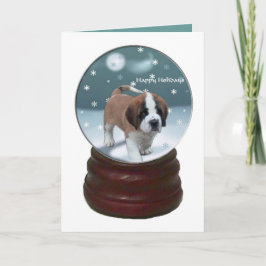 Regalos del navidad del perrito de St Bernard