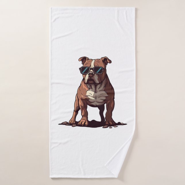 Regalos del propietario de Pitbull (Toalla de baño)