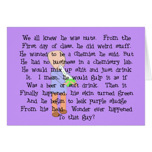 Regalos del químico--Arte de historia "el (Anverso (Horizontal))