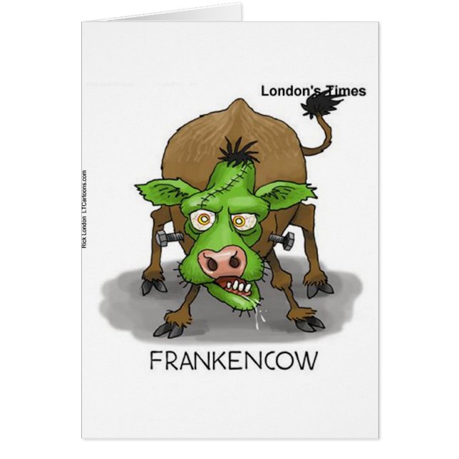 Regalos Divertidos de Vaca Monstruo de Halloween (Frente)