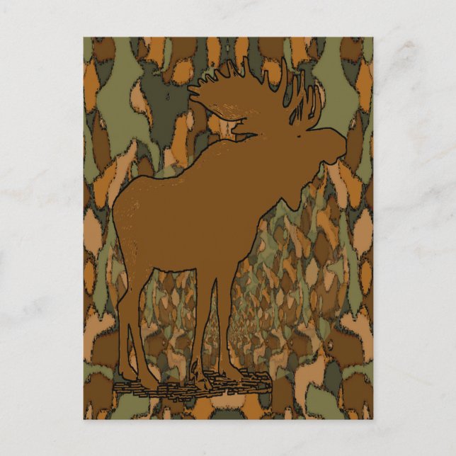 Regalos e invitaciones de camuflaje de Moose (Anverso)