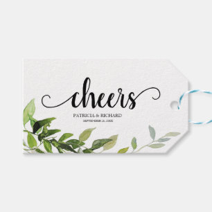 Regalos Elegante Vegetación Etiquetas para Botellas de Vi
