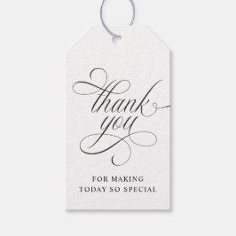 Regalos Etiquetas de agradecimiento para boda de lujo eleg
