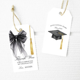 Regalos Etiquetas de agradecimiento para gorras de graduac