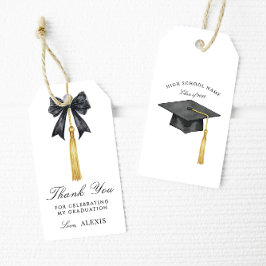Regalos Etiquetas de agradecimiento para graduación con la