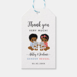 Regalos Etiquetas de agradecimiento para revelación de gén