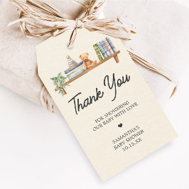 Regalos Etiquetas de Favor de Ducha Neutrales Libros para 