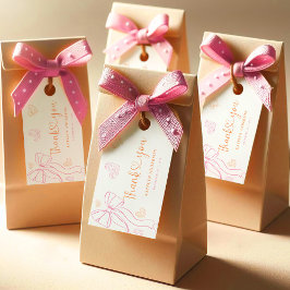 Regalos Etiquetas de Favor de Sprinkle Ribbon Hearts para 