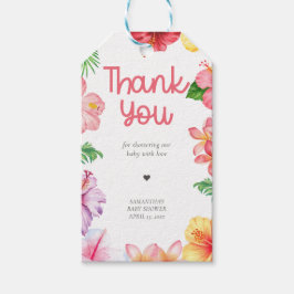 Regalos Etiquetas de Favor para Baby Shower Aloha