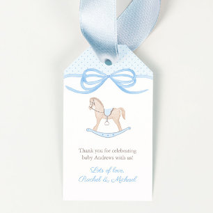 Regalos Etiquetas de Favor para Baby Shower de Niño con Ca