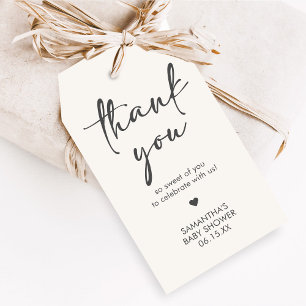 Regalos Etiquetas de Favor para Baby Shower Minimalista He
