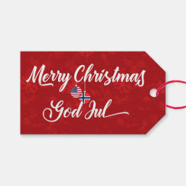 Regalos Etiquetas de regalo bilingües para feriado noruego